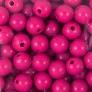 Acrylic ball bead 6mm - Fuchsia - Qty: 100g AB2057