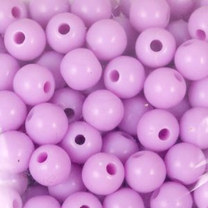 Acrylic ball bead 6mm - Lilac - Qty: 100g - AB2059
