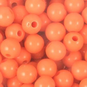 Acrylic ball bead 8mm - Orange - Qty: 100g - AB2062