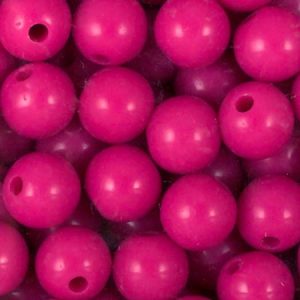 Acrylic ball bead 10mm - Fuchsia - Qty: 100g - AB2069