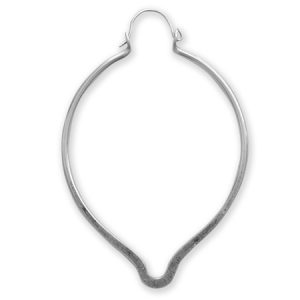 Hand forged hammered earring - Qty: 1 pair - FI8104