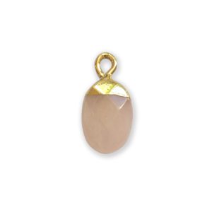 Rose quartz pendant or charm - GE1751