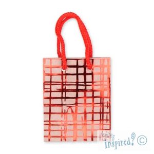 Paper gift bag 11cm x 14cm x 6cm -Red- Qty: 10 pcs. - PA1007