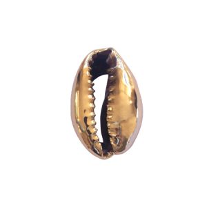 Plated cowrie shell charm  -Rose Gold- 2 pcs. - SH3084