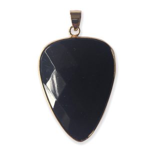 Black agate pendant - GE1756