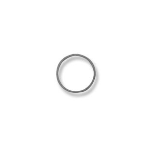 Round metal connector piece 10mm - Qty: 10 pcs. - FI8124