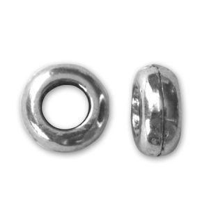 Large-hole metal bead - Qty: 10 pcs. - LF2598