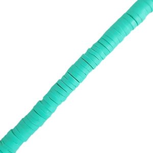 Fimo Rondelle Beads 4mm - Turquoise - Qty: Approx. 375 pcs. - FM0044