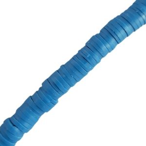 Fimo Rondelle Beads 6mm - Mid Blue - Qty: Approx. 375 pcs. - FM0059