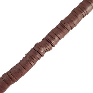 Fimo Rondelle Beads 6mm - Chocolate - Qty: Approx. 375 pcs. - FM0060