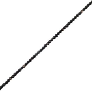 Black onyx natural ball bead 2mm - Qty: Approx 220 pcs. - GE1764