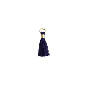 Mini tassel navy 1.5cm - Qty: 10 pcs - GE8150