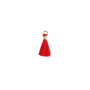 Mini tassel  1.5cm -Red- Qty: 10 pcs - FI8151