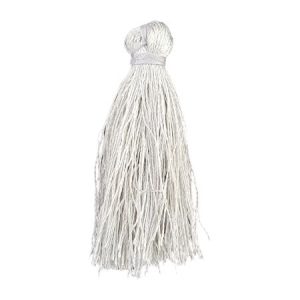 Tassel 4cm  -Silver- Qty: 12 pcs - FI8158