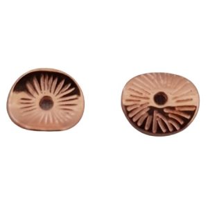 Wavy space bead dark rose - Qty: 20 pcs approx. - FI8164