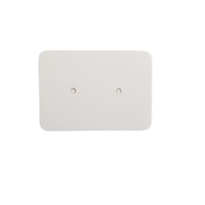 Earring card white 35mm x 25mm - Qty: 100 pcs - PA1058