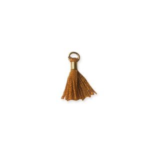 Mini tassel caramel 1.5cm - Qty: 10 pcs. - FI8187