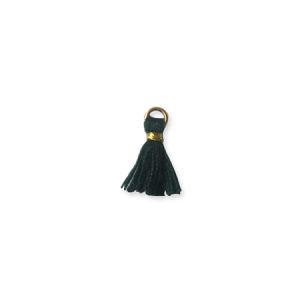 Mini tassel dark olive 1.5cm - Qty: 10 pcs. - FI8190