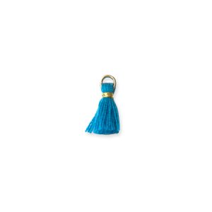 Mini tassel  1.5cm -Azure - Qty: 10 pcs. - FI8195