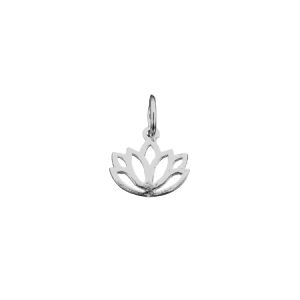Sterling silver lotus pendant - Qty: 1 pc - SS1247