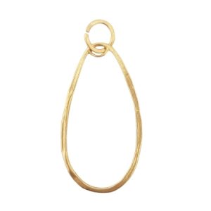 Oval connector gold  -Zanzibar- Qty: 2 pcs - FI8207