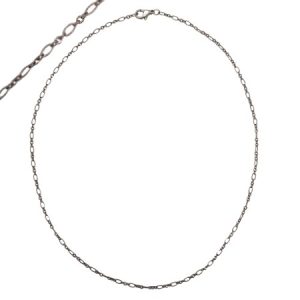 Chain necklace gunmetal 47cm - Qty: 2 pcs - CH1450