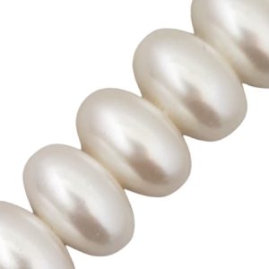 Oval shell-based bead - 10mm x 20mm  - Qty: 32 pcs - SH1356