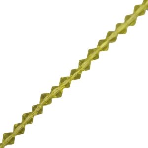 Faceted glass bicone bead 6mm - peridot- Qty: 62 pcs approx. - GB7053
