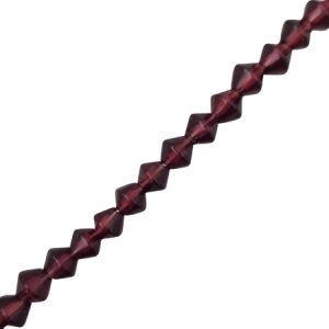Faceted glass bicone bead 6mm - Grape- Qty: 62 pcs approx. - GB7055