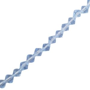 Faceted glass bicone bead 6mm - Sky Blue- Qty: 56 pcs approx. - GB7056