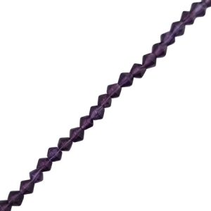 Faceted glass bicone bead 4mm - Amethyst- Qty: 88 pcs approx. - GB7057