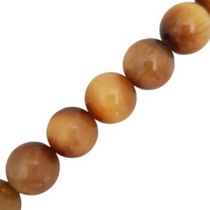 Blonde Tiger's Eye AAA Grade - 12mm - Qty: 32 pcs - GE1822
