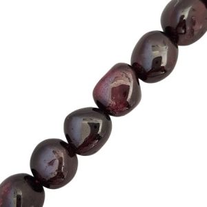 Garnet polished free-form bead - 15mm x 10mm approx- Qty: 25pcs - GE0482