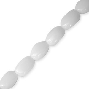 Free form bead - White - Qty: 40 pcs. - GB0309