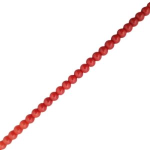 Glass ball bead 4mm - Burnt Orange - Qty: 104 pcs - GB2262