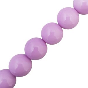 Glass ball bead 14mm - Mauve - Qty: 30 pcs - GB2288