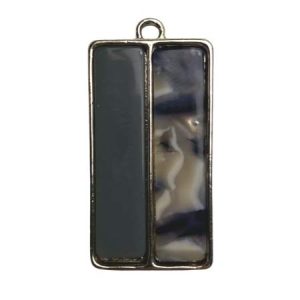 Resin imitation drop earring charm or pendant - Qty: 1 pcs. - RE0058