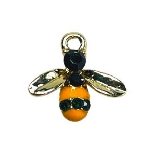 Enamel Bee charm - Qty: 1 pc. - FI9010