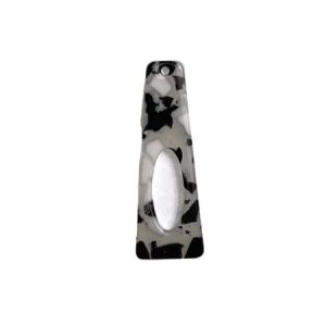 Resin imitation drop earring charm or pendant - Qty: 1 pc. - RE0067
