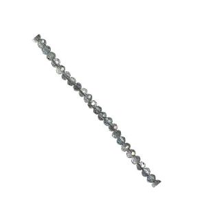 Purple electroplated Glass faceted rondelle Bead, AB Plated 2mm x 3mm Qty: 100 pcs - GB7066