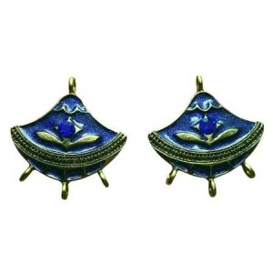 Enamel connector piece - Qty: 2 pc. - FI9024