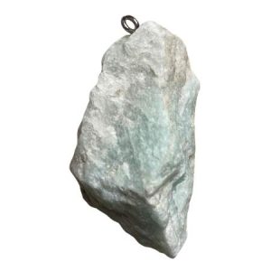 Amazonite nugget pendant raw stone with 304 stainless steel loop  - Qty: 1 pc - GE1832