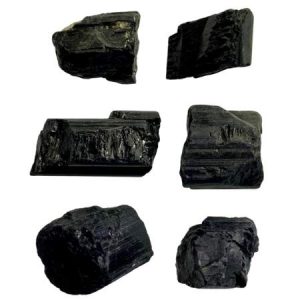 Raw natural Black Tourmaline nugget 15-30mm x 12-18mm x 10-21mm ( No hole ) - GE1833