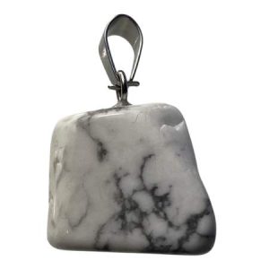 Natural Howlite pendant - Qty: 1 pc - GE1839