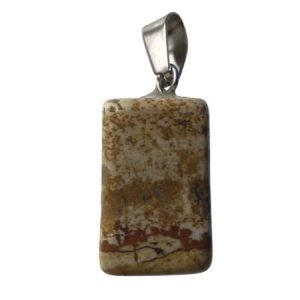 Natural Picture Jasper pendant - Qty: 1 pc - GE1841