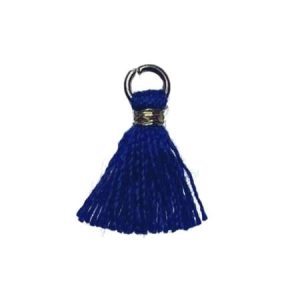 Mini tassel royal blue 1.5cm - Qty: 10 pcs. - FI8221