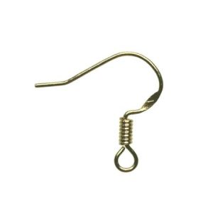 18k gold plated brass earring - Qty: 2 pair - FI9040