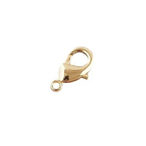 18k gold plated parrot clasp 9mm x 5mm x 1mm - Qty: 5 pcs. - FI9050