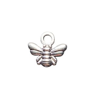Metal Bee Charm - Silver - Qty: 25 pcs. - LF2769