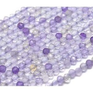 Faceted natural Ametrine bead 2mm - Qty: Approx 192 pcs. - GE1853